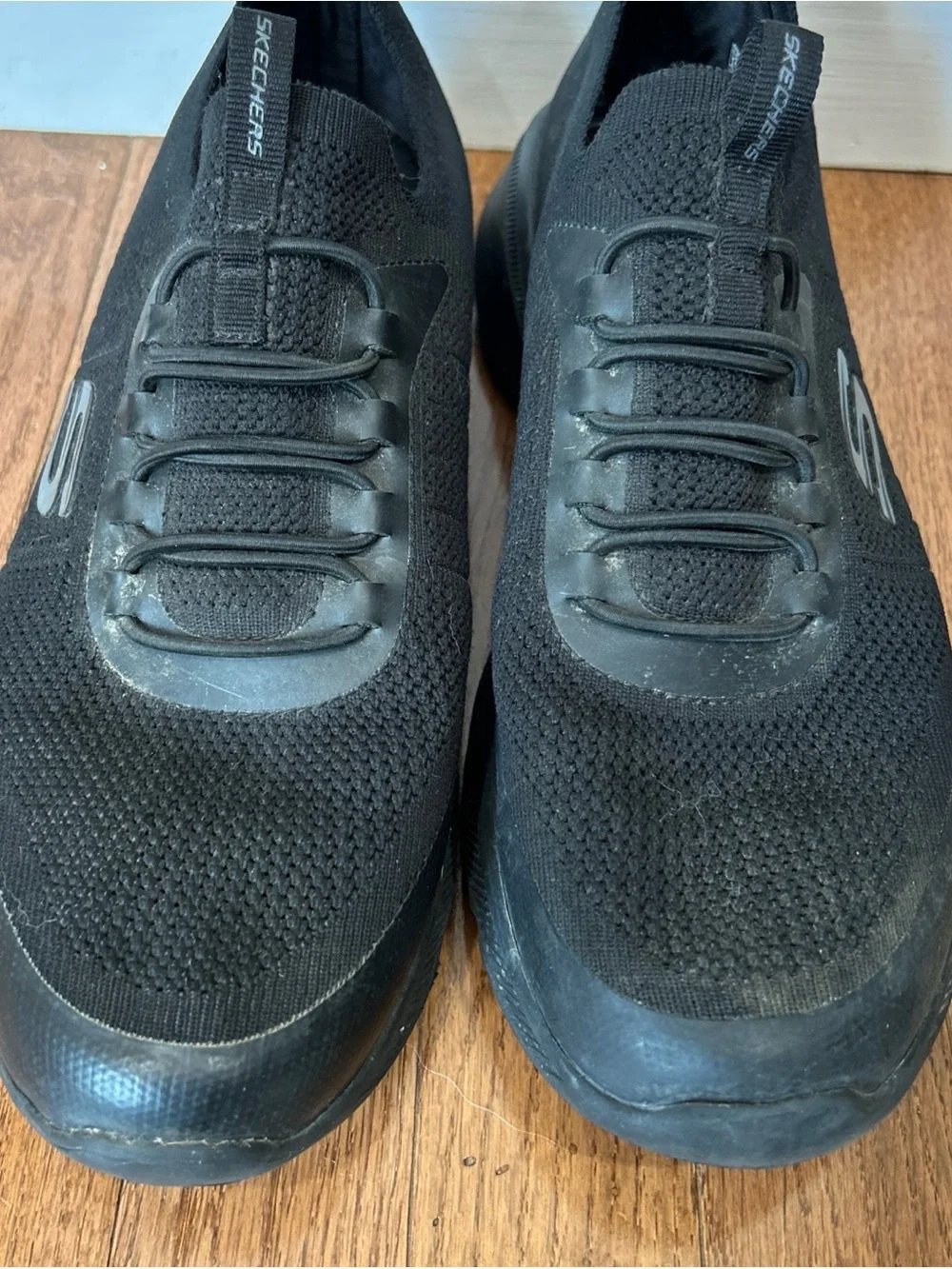 Skechers Stretch Fit Running Walking Shoes Slip On Sneakers Men’s Size 11 Black
